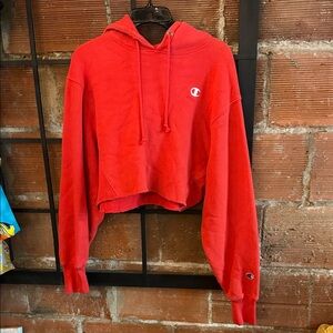 Champion Red Hoodie Jacket